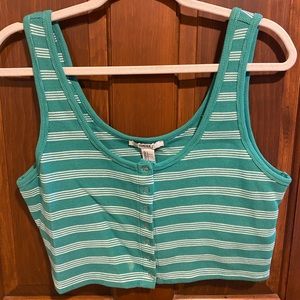 Forever 21 Striped Crop Top